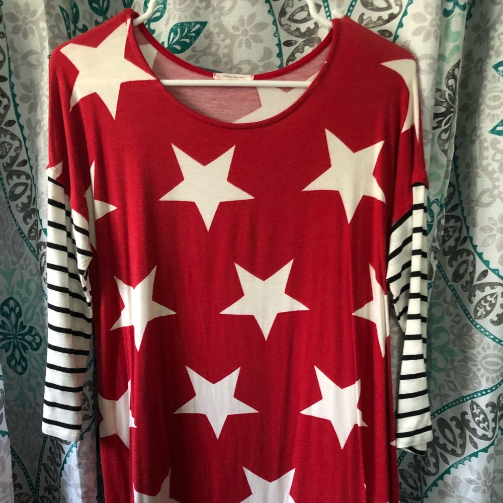 Patriotic Long Sleeve dress!